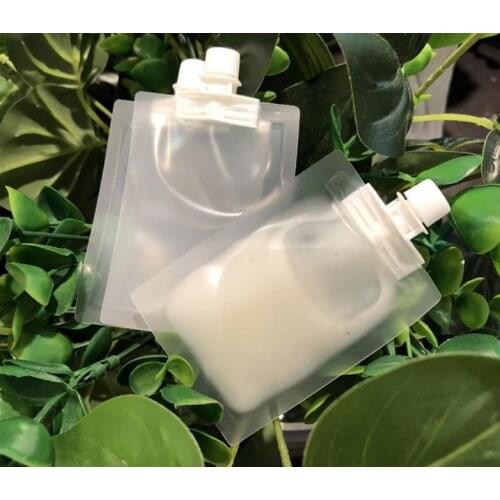 1000pcs 5ml Sample Liquid Plastic Spout Bag Translucence Cream Lotion Packaging Pouch For Cosmetic Makeup Premium Giveaway SN691