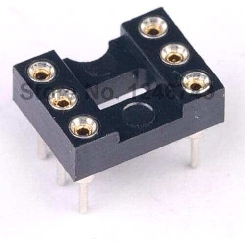 20PCS 6Pin DIP IC Sockets Adaptor Solder Type 6P Round Hole Socket DIP-6