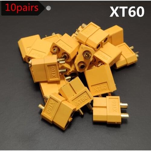 20pcs XT60 Connector Plugs Male / Female （10pairs）For RC Car Airplane ESC Lipo Battery Plug Power Connection