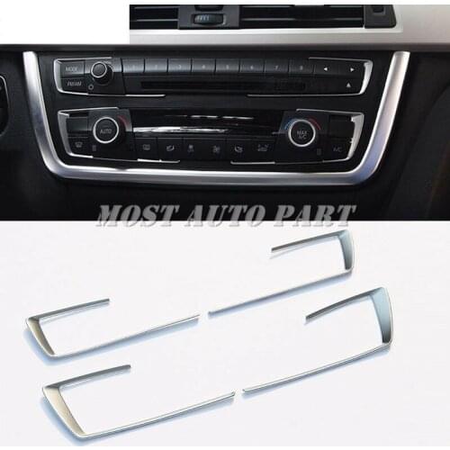 ABS Plastic Interior Console Button Switch Frame Trim Cover For BMW 3 4 Series F30 F31 F32 F34 2013-2018 4pcs Car Decoration