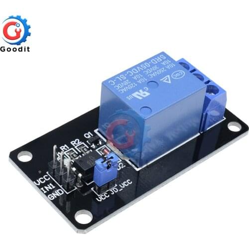 5PCS Optocoupler DC 5V 1 Channel Relay Shield Power Supply Relay Module for Arduino Intelligent Home Improvement Relay Board