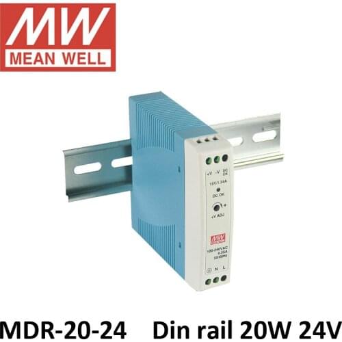 Mini MDR Switched-mode power supply 20w 1a 24v dc constant voltage 20w din rail power supply