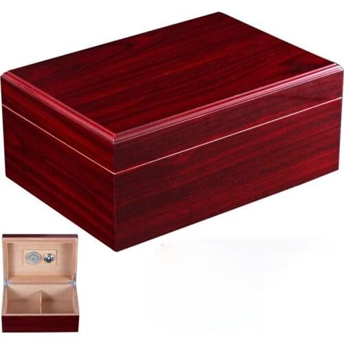 Cigar Case Vintage Piano Paint Cigar Box Hygrometer Humidifier Box