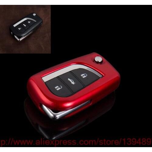 ABS Car refiting key bag/key cover/key case Fit for Toyota Ralink PRADO Highlander camry Carola RAV4 etc