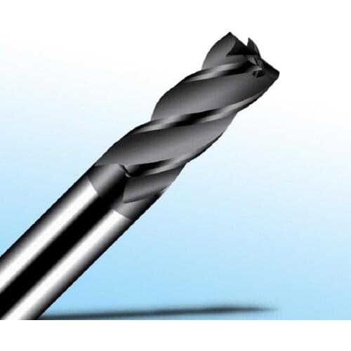 CNC milling cutter special end mill for stainless steel 4flute carbide tungsten steel flat-bottom milling cutter