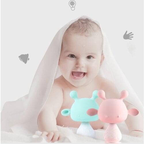 Baby Silicone Pacifier Soothing Infants Bite Chew Supplies Newborn Comfort Appease Nipple Round Teat Pacifiers