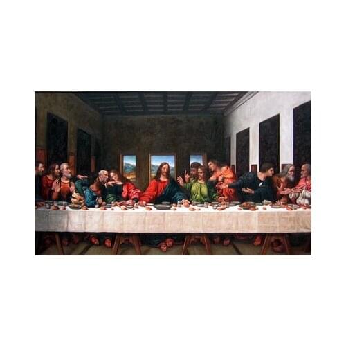 No Frame Canvas Art Canvas Painting Real Picture World Famous The Last Supper Leonardo Da Vinci Core Christian Church Wall