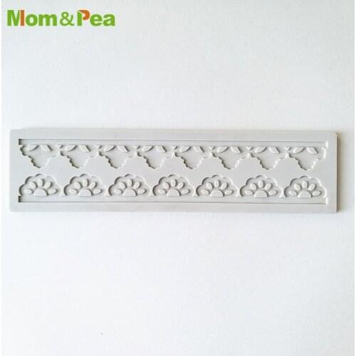 KCL503 Tree & Grass Small Lace Pad Silicone Mold Sugar Paste Fondant Cake Decoration 3D Mould