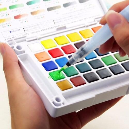 Refillable Water Brush Ink Pen for Water Color Calligraphy Painting Illustration Pen School Office Stationery Student Drawing
