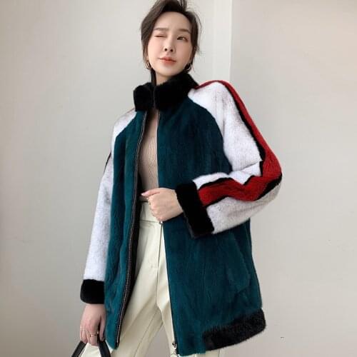 Fashion High Quality Natural Mink Fur Coat Winter Jackets for Women 2020 Soft Warm Female Jacket Womens Clothing Casaco Zjt540
