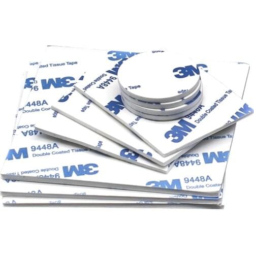10pcs 3M Strong Pad Mounting Tape Double Sided Adhesive Acrylic Foam Tape Two Sides Mounting Sticky Tape Multiple size
