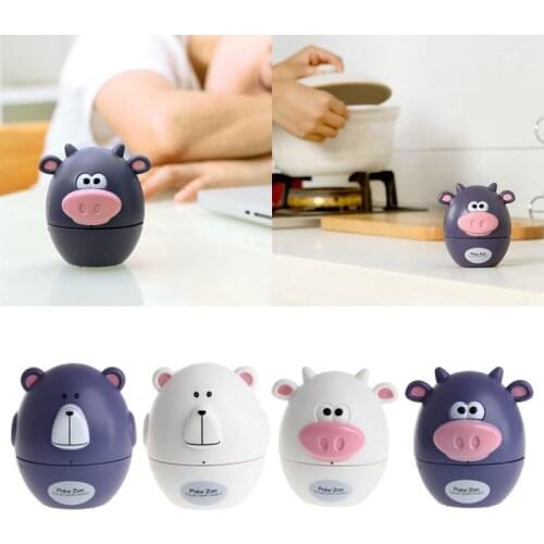 Cartoon Animal Cooking Timer Portable Kitchen Timer 60min Alarm Clock Kitchen Timer Stopwatch Durable Kitchen Cooking Tools