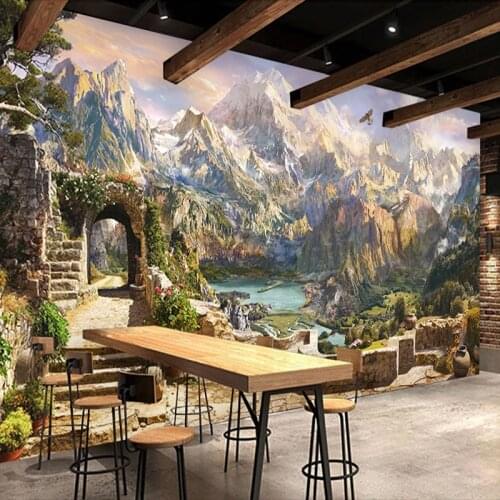 Custom 3D Photo Wallpaper European Style Landscape Oil Painting Wall Mural Living Room Bedroom Background Wall Papers Home Decor