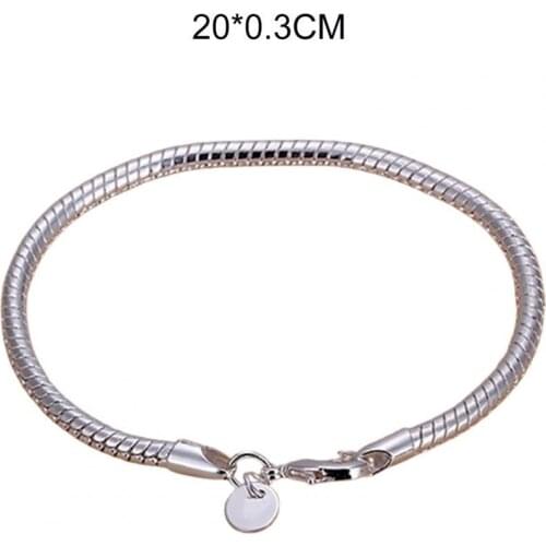 2021 new Bracelet Thin Stylish Silver Plated Women Shining Bangle for Party