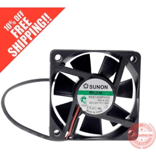 Brand new SUNON KDE1206PHV2 6015 12V 1.0W maglev cooling fan