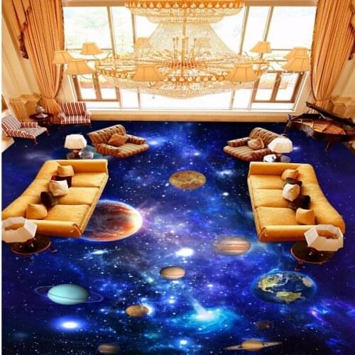 Drop[Ship Fatman 3d Flooring Decoration Mural Wallpaper Living Room Bedroom Wall Mural Flooring Vinyl Pvc Papier Peint Mural 3d