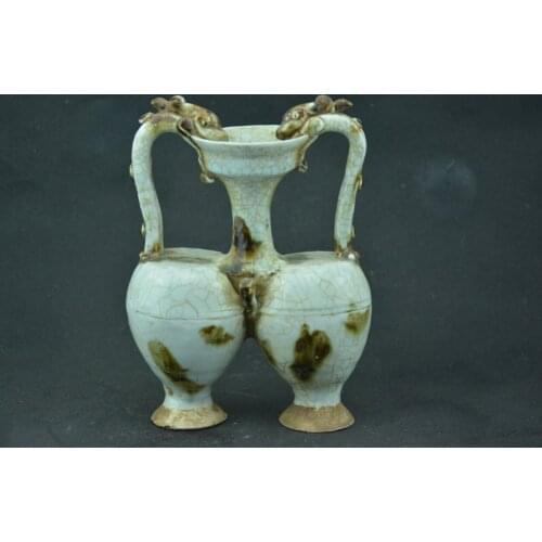 Antique Old Chinese SongDynasty porcelain vase,HuTian Kiln,Dragon brother,Home Decoration,handmade crafts/Collection