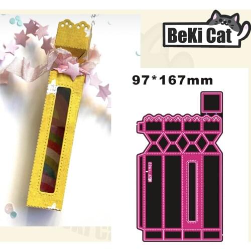 Essential Oils Gift Box cutting die file Original Stencils for DIY Scrapbooking photo album Decorative DIY Paper Cards