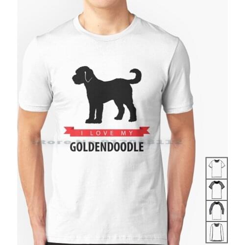 I Love My T Shirt 100% Cotton Silhouette Love Dog Puppy Miller Sye
