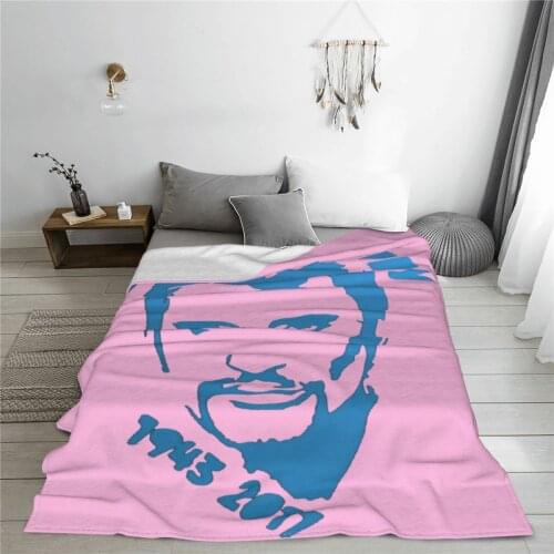 Winter throw warm flannel Johnny And Hallyday blanket Rocker Singer blankets for Sofa Sherpa Fleece Bedspread Wrap