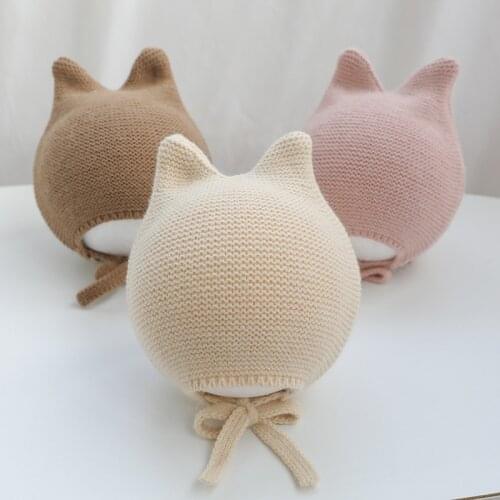 Winter Knitted Warm Baby Hat Cute Infant Baby Boy Girl Cap Ear Protection Hats Kids Children Beanie Bonnet Enfant
