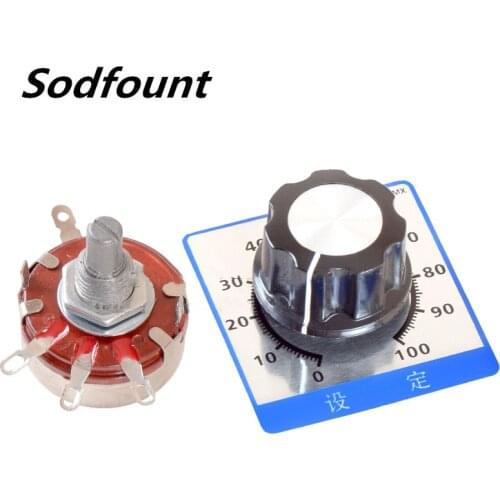 1pcs WTH118-1A 2W single connection potentiometer Rotary switch 1K 2K2 3K3 4K7 6K8 10K 22K 47K 100K 150K 220K 470K 1M 2M