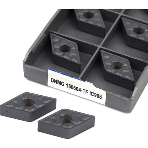 10PCS DNMG150604 DNMG150608 TF IC907 IC908 External Turning Tools Carbide insert turning insert CNC Lathe Cutter