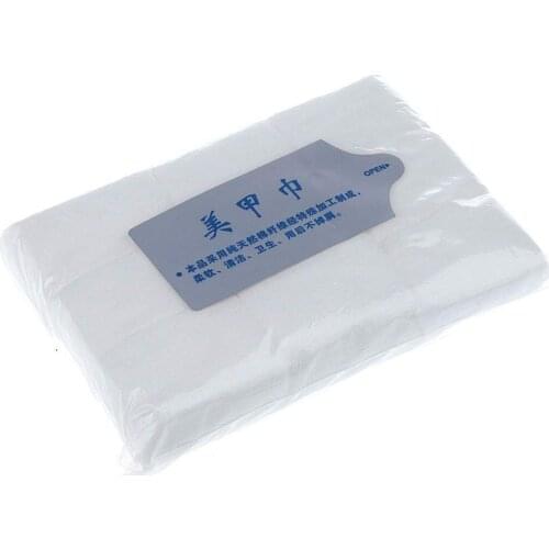 100Packs/lot 900pcs Professional Lint Free Cotton Nail Wipes Soft Cotton Nail Wipe Polish Remover F0072X