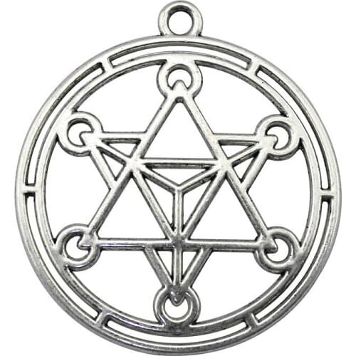 5pcs 45x40mm Magic Array Pattern Charm For Jewelry Making Magic Array Pattern Pendants Charm Magic Array