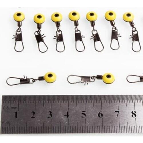 50pcs Space Bean pod split rings fish gripper for sinker knotter bite fishing accessories tools pesca Float Rest Connector