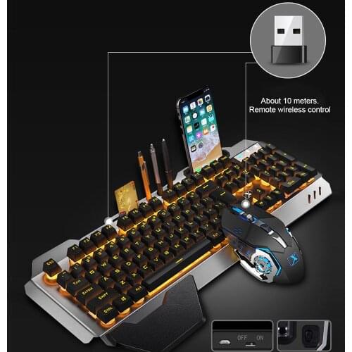 Hot Sale Keyboard Mouse Delicate Design K680 2.4G Wireless Gaming Rechargeable Backlit Mechanical Feel Keyboard Mouse