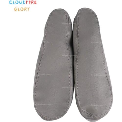 CloudFireGlory 2Pcs Synthetic Leather Seat Armrest Covers Dark Gray Fits For 2005 2006 2007 2008 2009 2010 Honda Odyssey