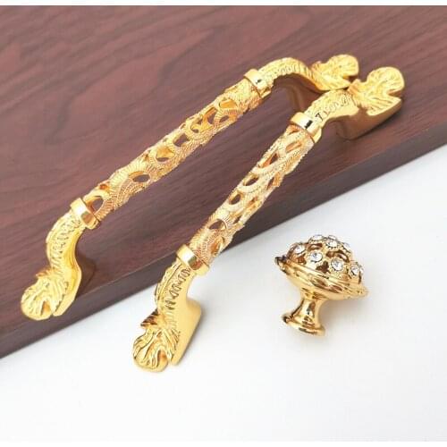 European Type Aureate Ambry Shank of Modern Contracted Hollow Out Chest Drawer Condole Cabinet Door Shank of Wine Cabinet