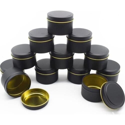 12Pcs/Set Wear-resistant Candle Case Attractive Tinplate Box Strong Sealing Anti-deform Storage Container for Home Storage Box