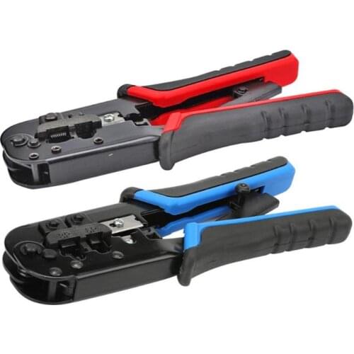 1Pcs Telephone Line Network Crimping Pliers Wire Stripper multi-function cable pliers, peeling shear Electrician Hand Tool