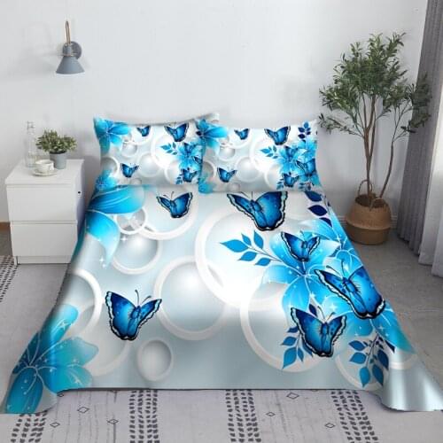 Colorful Butterfly Bedding Set Duvet Cover Set 3d Bedding Digital Printing Bed Linen Queen Size Bedding Set Fashion Design
