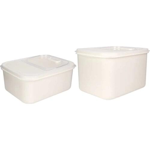 Pet Food Container Large Capacity Cat Dog Food Storage Box Container Bucket with Measuring Cup (Two Size Option)