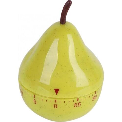 Kitchen Timer Yellow Cartoon Pear Shape Timer Cooking Alarm Clock Sleep Reminder Clock Kitchen Supplies Gadget