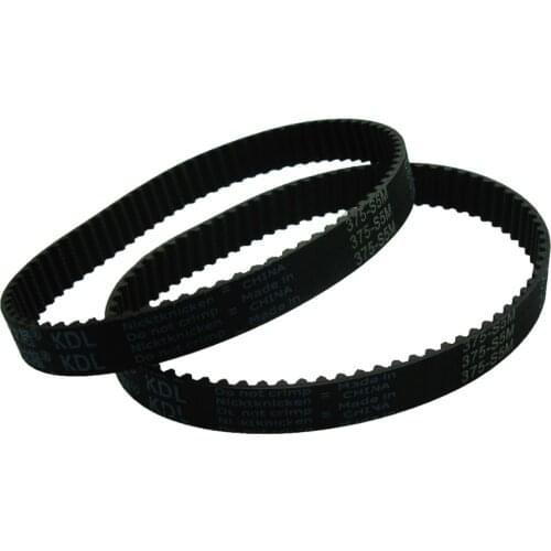 LETOP 1PCS Small Timing Strip 375-S5M Width 15MM Rubber Closed Loop For Inkjet Printer Drive Synchronous Belt Pitch 5MM