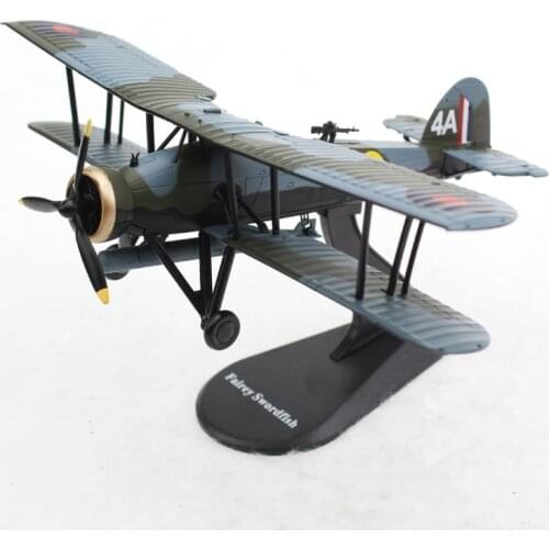 14602A Diecast aircraft 1/72 Fairey Swordfish biplane torpedo bomber plane model toys collection
