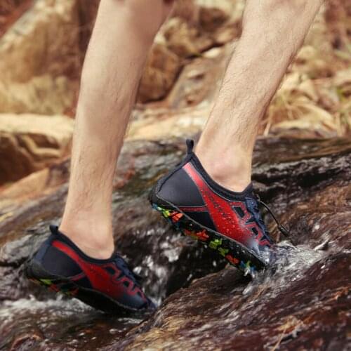 Non-Slip Men Hiking Shoes Woman Climbing Mountain Wear-Resistant Amphibious Shoes Outdoor Sport Sneakers Quick Dry Shoes