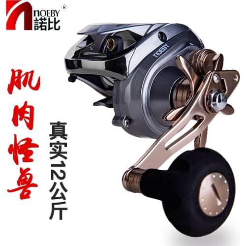 NOEBY DC1200N Slow Jigging Fishing Reels High Speed Baitcasting Reel Gear Ratio 6.3:1 11BB Bait Casting Wheel Max Power 12kg