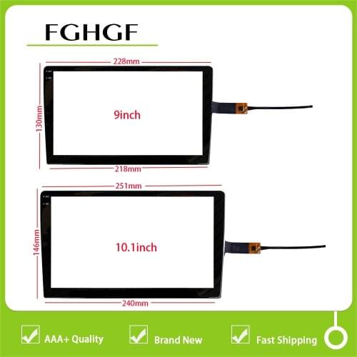 New 2.5D 9 Inch 10.1 inch RS-8577-V0 FPC XDX Car Dvd Gps Player touch screen digitizer glass touch panel Sensor