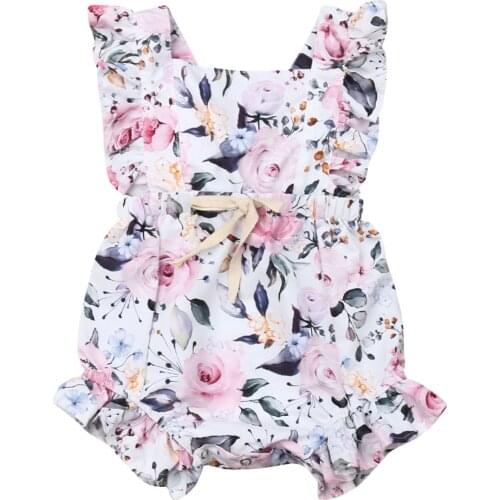 Baby Clothes 2019 Summer Newborn Infant Baby Girls Bodysuit Clothes Outfit Summer Jumpsuit Playsuit