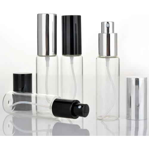 Wholesale 100 Pieces/Lot 30ML Portable Glass Perfume Bottle With Aluminum Atomizer Empty Cosmetic Case For Traveler