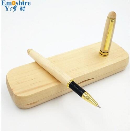 Emoshire Creative Luxury Signature Pen Roller Ball Pen Ballpoint Pen For Writing With Pencil Box for Business Weeding Gifts P172