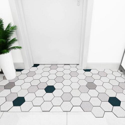 Extra Durable Front Door Mat Diamond Plaid Rug Entry Non-Slip Waterproof Doormat Outdoor Indoor Easy Clean Carpet Entryway