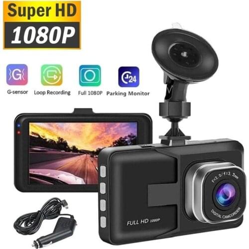 Full HD 1080P Dash Cam Video Recorder Driving For Front And Rear Car Recording Night Wide Angle Dashcam Video Registrar Car DVR