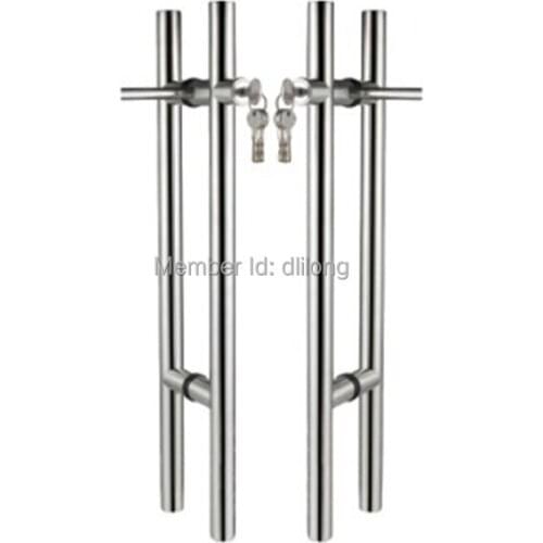 Stainless steel glass sliding door locks pull handles 1000mm
