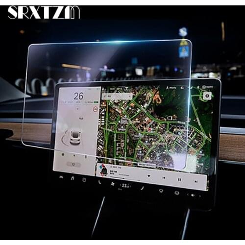 Car HD Tempered Glass Screen Protector Center Control Touchscreen Navigation Protector Glass Film For Tesla Model 3 S X Y